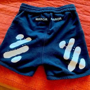 OFF-WHITE heavyweight cotton shorts SS18